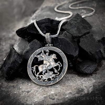 St George And The Dragon Pendant