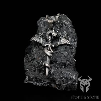 Sword and Dragon Necklace